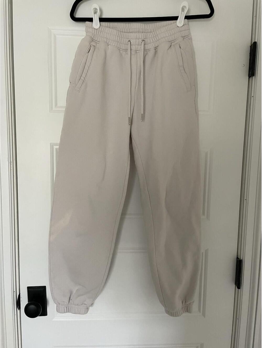 Abercrombie Fitch Women Jogger Sweatpants Ecru Small